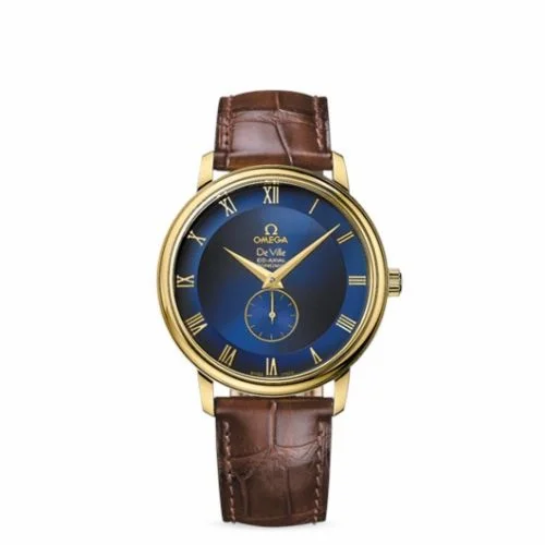 Omega De Ville Prestige Co-Axial 39 Small Seconds Yellow Gold / Blue 4613.80.02 (46138002)